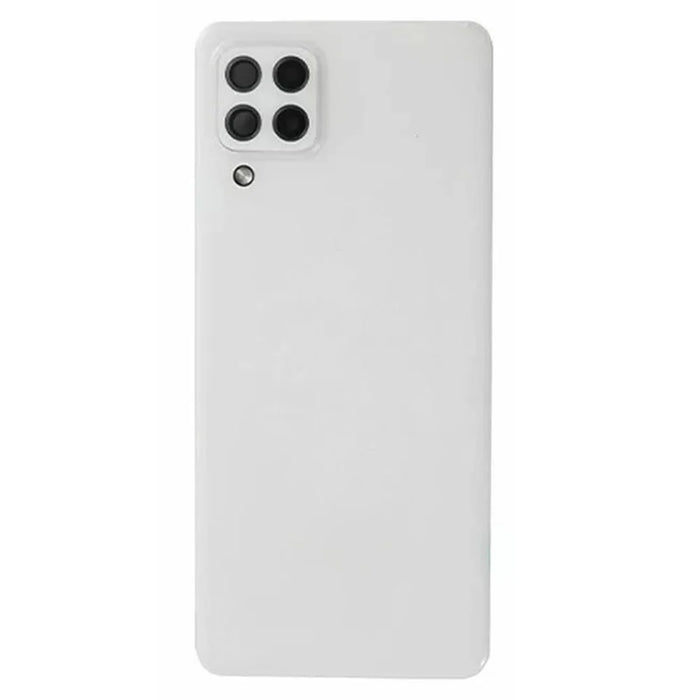 For Samsung Galaxy A22 4G (EU Version) A225 Battery Housing with Adhesive Sticker + Camera Lens Cover (Without Logo) - White - 3