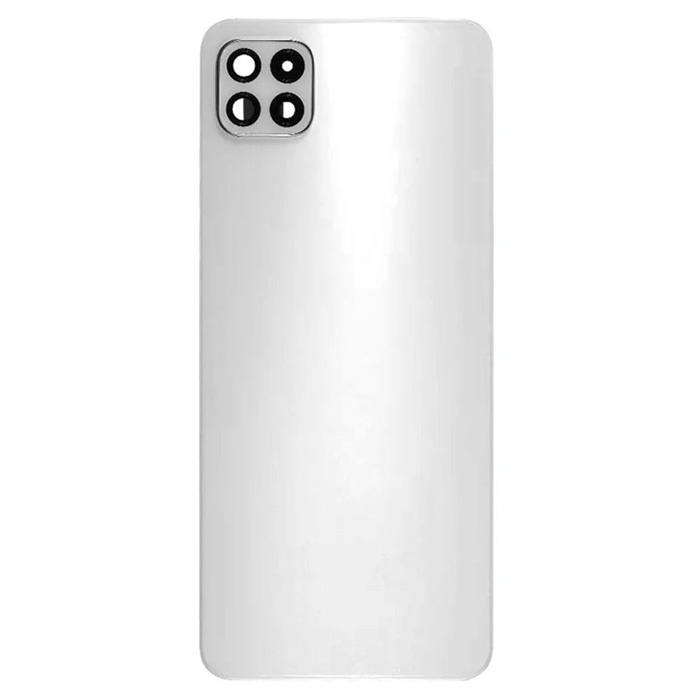 For Samsung Galaxy A22 5G (EU Version) A226 Battery Housing with Adhesive Sticker+Camera Lens Cover - White - 3