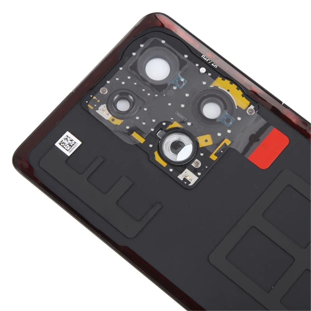 For Oppo Reno9 Pro+ 5G Battery Cover Matte Back Rear Housing with Camera Ring Cover Parts (Without Logo) - Black - 5