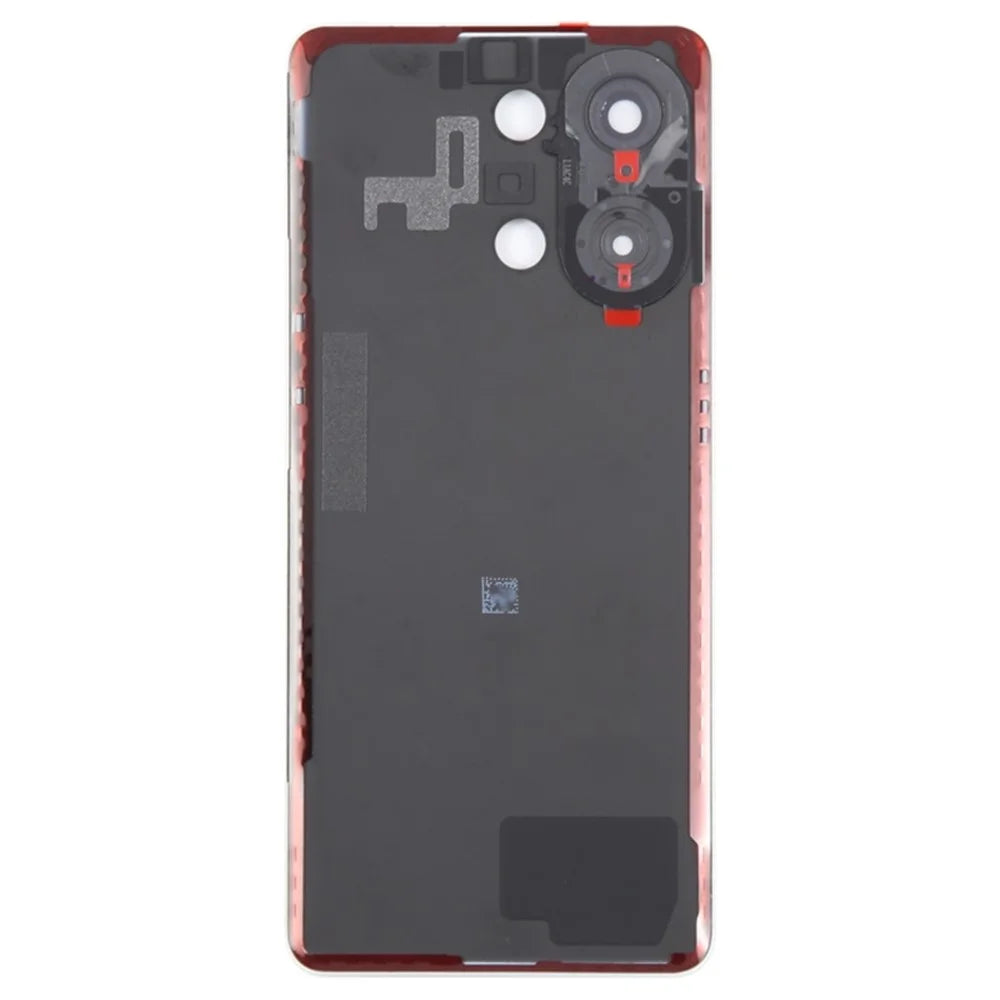 For Oppo Reno9 Pro 5G Battery Cover Matte Back Rear Housing with Camera Ring Cover Parts (Without Logo) -  Pink - 2