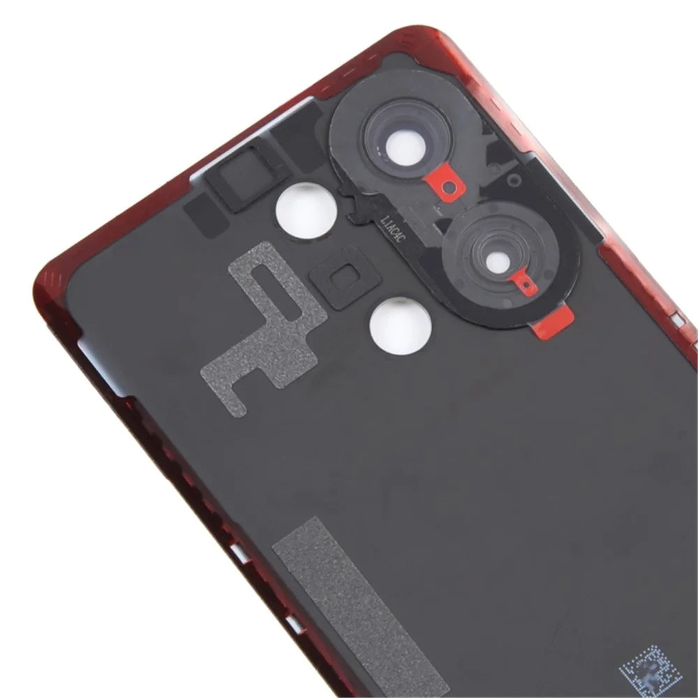 For Oppo Reno9 Pro 5G Battery Cover Matte Back Rear Housing with Camera Ring Cover Parts (Without Logo) -  Pink - 4