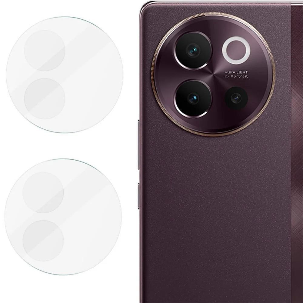 IMAK 2Pcs / Set for vivo V40 Lite 5G Camera Lens Protector HD Clear Tempered Glass Lens Film - 3