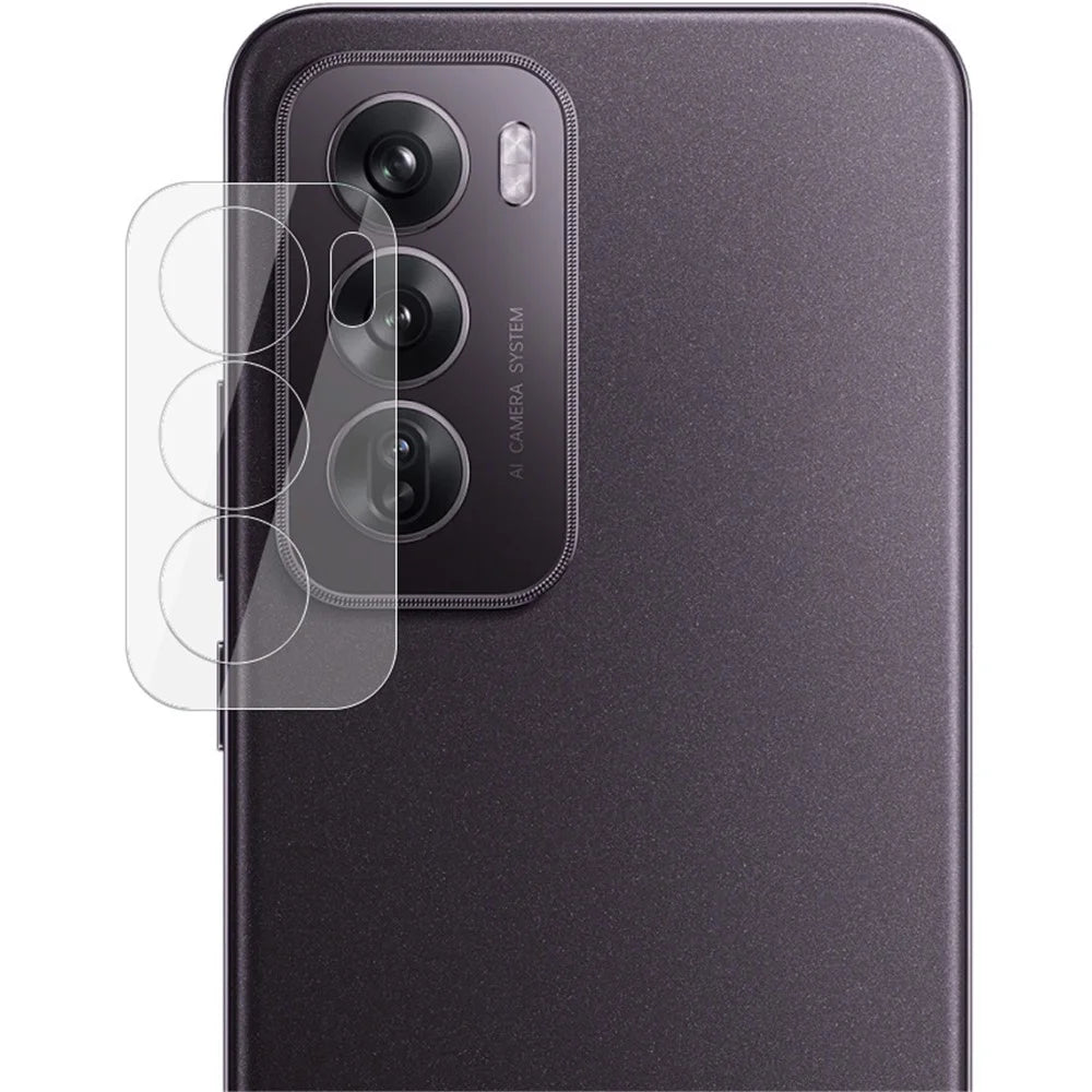 IMAK For Oppo Reno12 5G (Global) / Reno12 Pro 5G (Global) Camera Lens Film+Acrylic Lens Cap - 4