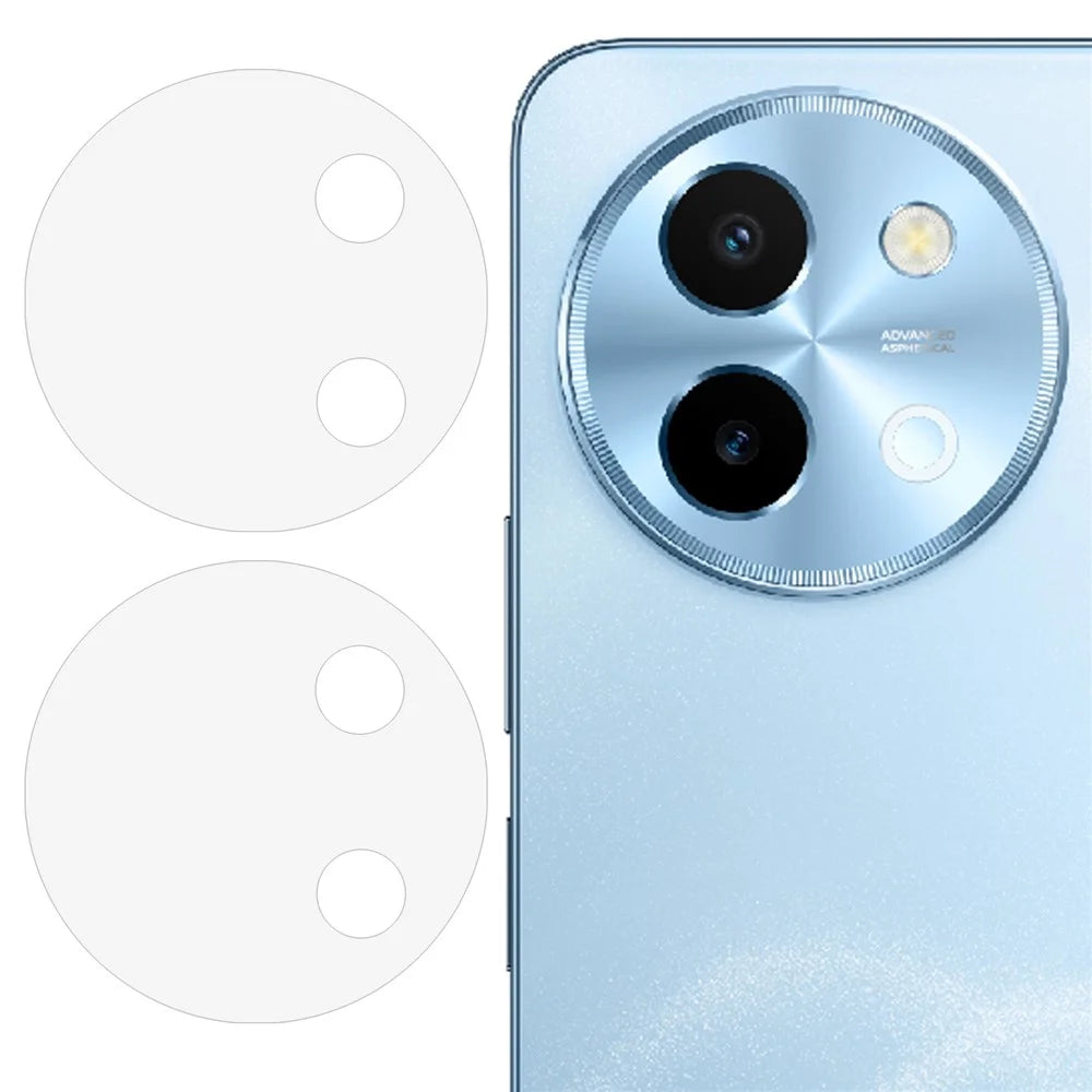 2PCS For vivo Y38 5G Camera Lens Protector Ultra Clear 2.5D Tempered Glass Phone Rear Lens Film - 1