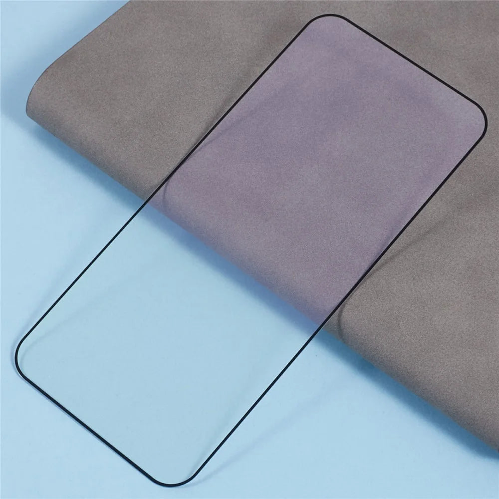 For Google Pixel 9 Pro XL High Aluminium-Silicon Glass Screen Protector Purple Light Protection Silk Printing Screen Film - 4