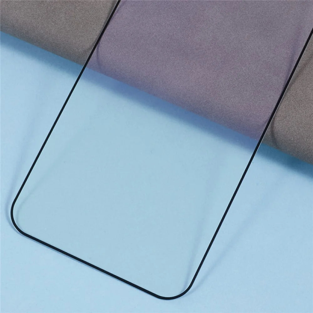For Google Pixel 9 Pro XL High Aluminium-Silicon Glass Screen Protector Purple Light Protection Silk Printing Screen Film - 5