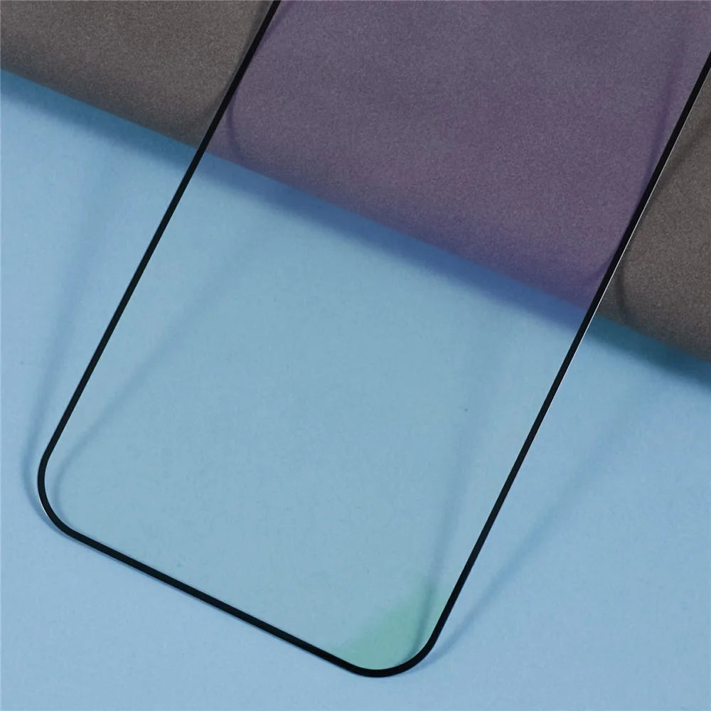 For Google Pixel 9 / 9 Pro High Aluminium-Silicon Glass Screen Protector Purple Light Protection Silk Printing Screen Film - 5