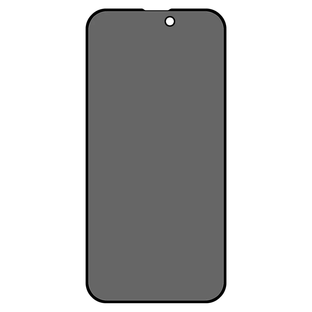 For iPhone 16 Pro Max Tempered Glass Screen Protector Full Coverage Anti-Spy Silk Printing Screen Film - 2