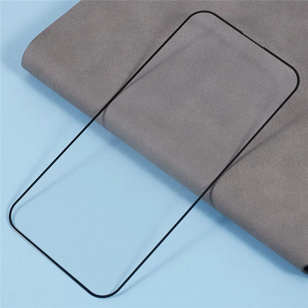 D Pro For iPhone 16 Pro Max Silk Printing Screen Protector Full Cover Tempered Glass Film - 4