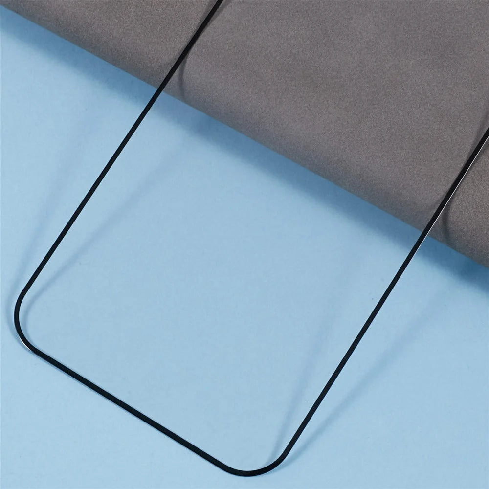 D Pro For iPhone 16 Pro Max Silk Printing Screen Protector Full Cover Tempered Glass Film - 6