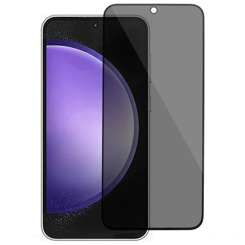 For Samsung Galaxy S24 FE Anti-Peep Full Covering Screen Protector Silk Printing Tempered Glass Film - 1