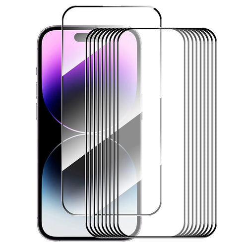 ENKAY HAT PRINCE 10Pcs For iPhone 16 Pro Max Screen Protector Full Glue Silk Printing Complete Covering - 1