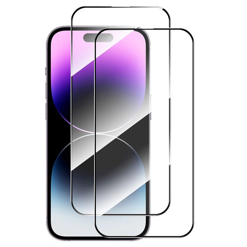 ENKAY HAT PRINCE 2Pcs For iPhone 16 Plus / 15 Plus Screen Protector 0.26mm 2.5D High Aluminium-Silicon Glass Film - 1