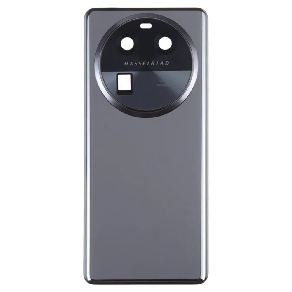 For Oppo Find X6 Battery Cover Back Rear Housing with Camera Ring Cover Parts (Without Logo) - Black - 2