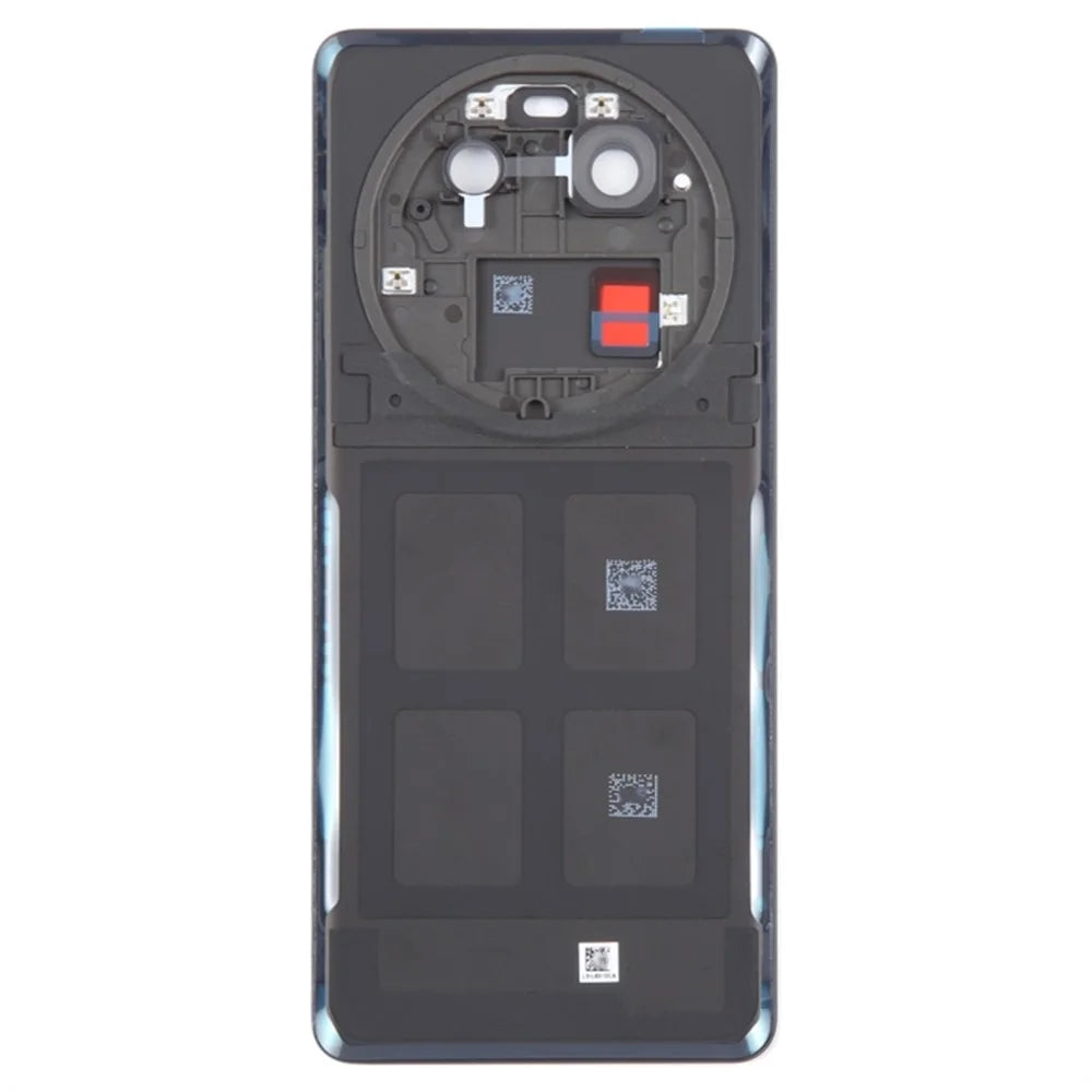 For Oppo Find X6 Battery Cover Back Rear Housing with Camera Ring Cover Parts (Without Logo) - Black - 3