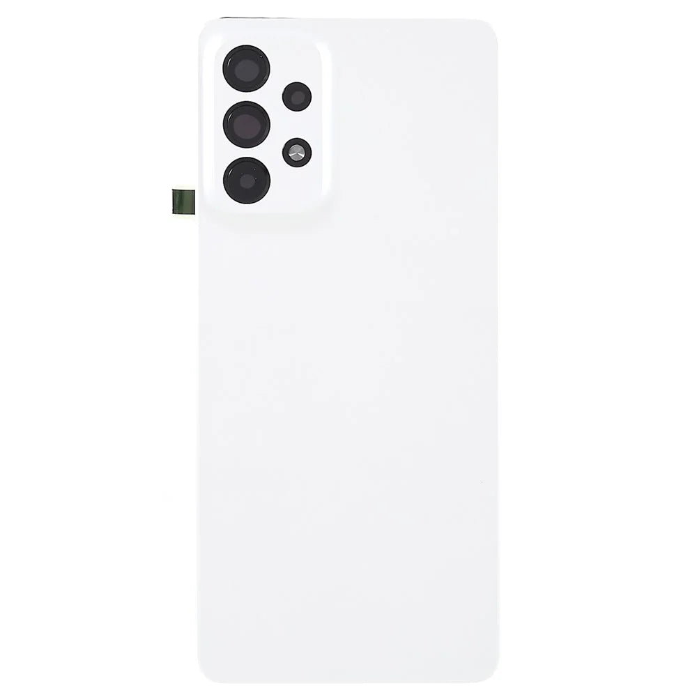 For Samsung Galaxy A73 5G A736 Battery Housing with Adhesive Sticker + Camera Lens Cover (Without Logo) - White - 2