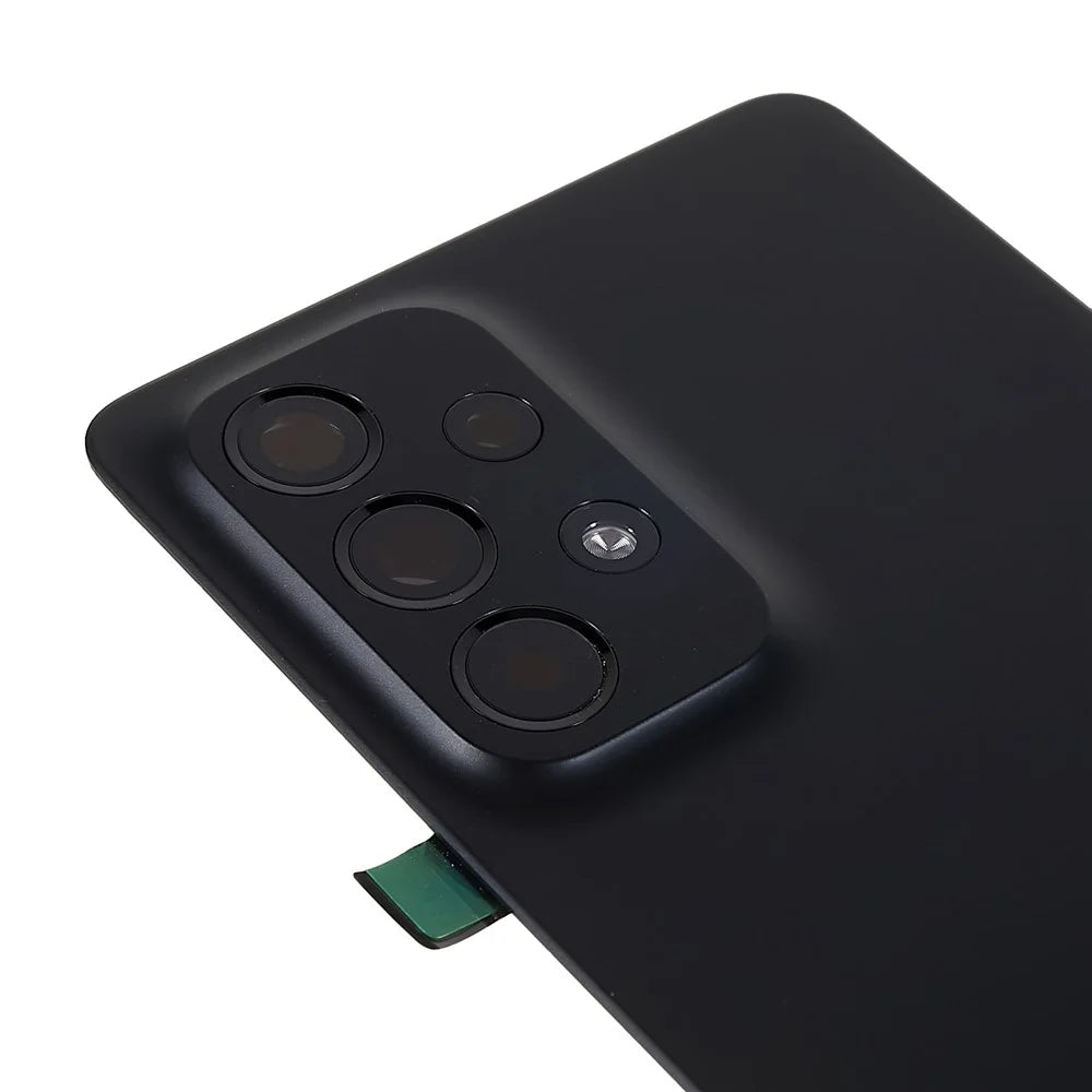 For Samsung Galaxy A53 5G A536 Battery Housing with Adhesive Sticker + Camera Lens Cover (Without Logo) - Black - 5