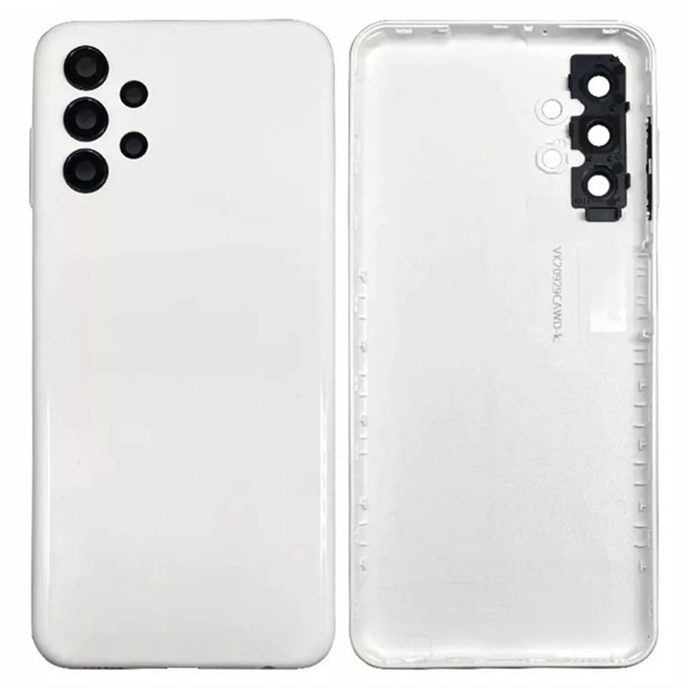 For Samsung Galaxy A13 4G A135 Battery Housing with Camera Lens Cover (Without Logo) - White - 1