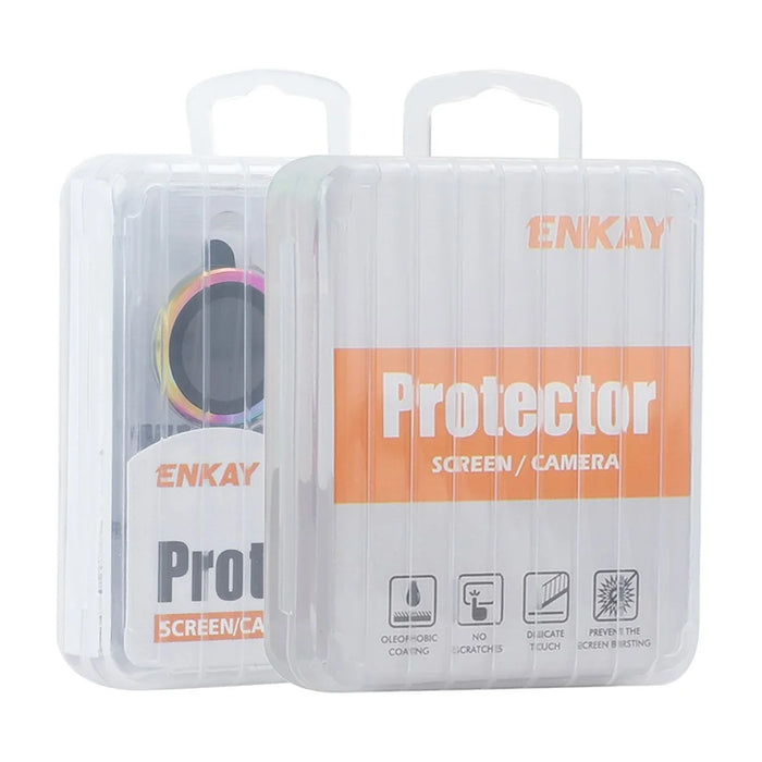 ENKAY HAT PRINCE 1Set For iPhone 16 Pro / 16 Pro Max Camera Lens Protector AR Anti-Reflection Lens Film - Silver - 5