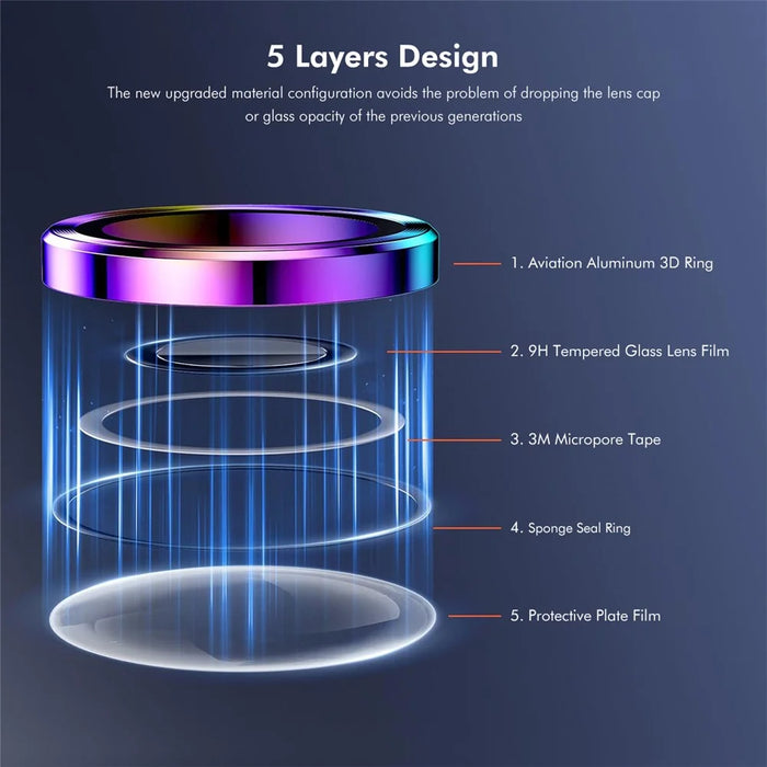 ENKAY HAT PRINCE 1Set For iPhone 16 / 16 Plus Camera Lens Protector AR Ultra Clear Lens Film - Silver - 4