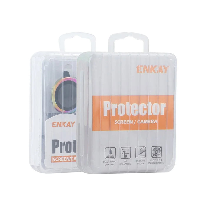 ENKAY HAT PRINCE 1Set For iPhone 16 / 16 Plus Camera Lens Protector AR Ultra Clear Lens Film - Silver - 5