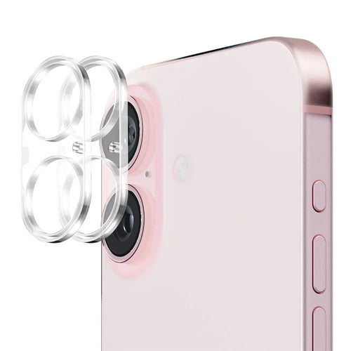 ENKAY HAT PRINCE 2Pcs For iPhone 16 / 16 Plus Camera Lens Film Integrated Tempered Glass Lens Protector - 1