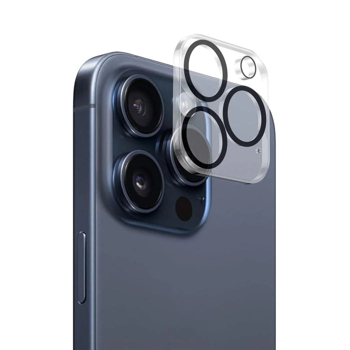 ENKAY HAT PRINCE For iPhone 16 Pro / 16 Pro Max Camera Lens Protector Tempered Glass Lens Film, Black Ring - 1