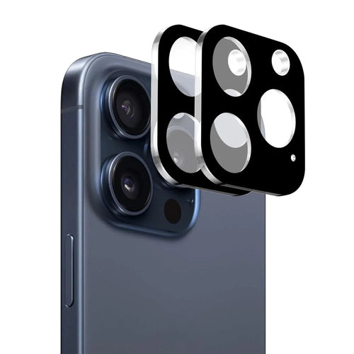 ENKAY HAT PRINCE 2Pcs for iPhone 16 Pro / 16 Pro Max Camera Lens Protector Full Cover Silk Printing Tempered Glass Film - 1