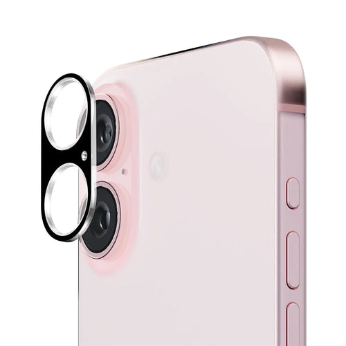 ENKAY HAT PRINCE For iPhone 16 / 16 Plus Camera Lens Protector Silk Printing Clear Tempered Glass Film - 1