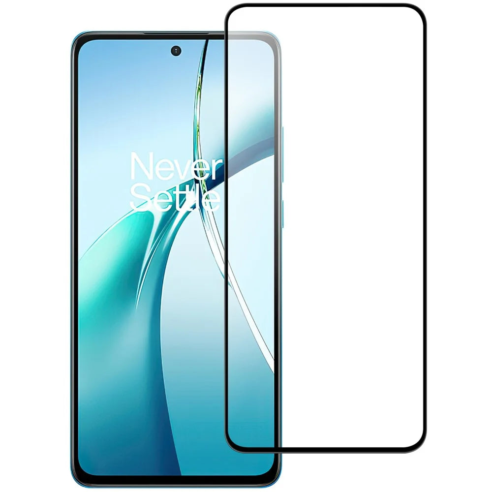 For OnePlus Nord CE4 Lite 5G AGC Tempered Glass with Black Edge Full Glue Full Coverage Screen Protector - 1