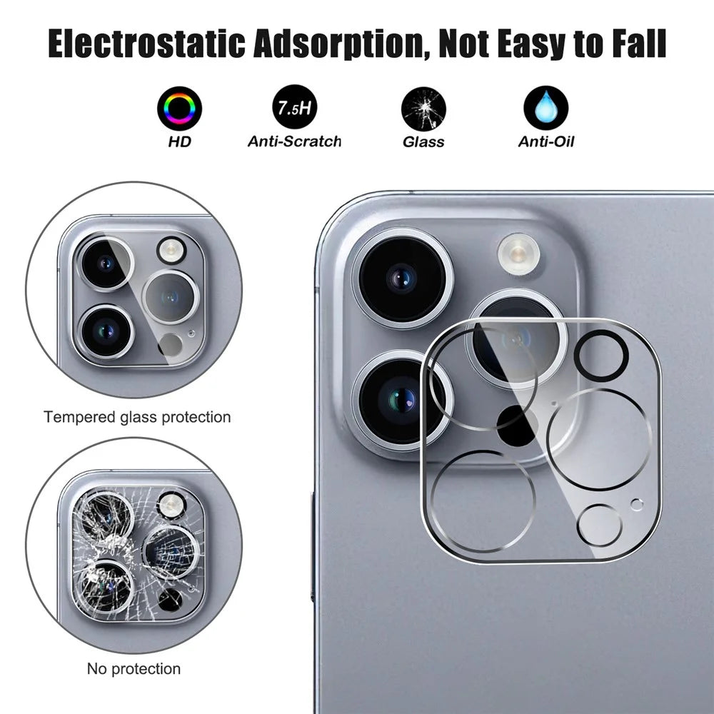 For iPhone 16 Pro / 16 Pro Max Camera Lens Protector Tempered Glass Anti-Explosion Phone Lens Film - 3