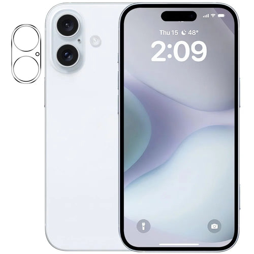 For iPhone 16 / 16 Plus Camera Lens Protector Tempered Glass Full Coverage Anti-Explosion Lens Film - 1