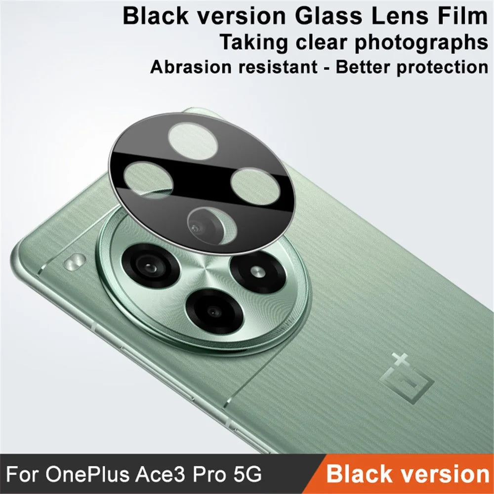 IMAK For OnePlus Ace 3 Pro 5G Camera Lens Film Tempered Glass Lens Protector (Black Version) - 2
