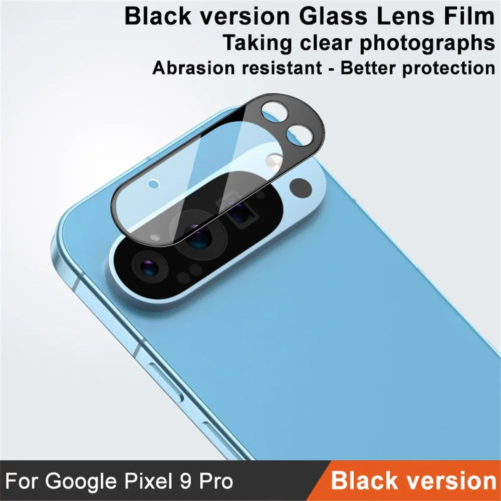 IMAK For Google Pixel 9 Pro Tempered Glass Camera Lens Protector (Black Version) - 2