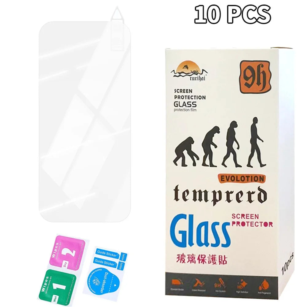 RURIHAI 10Pcs For Google Pixel 9 Pro XL Screen Protector High Aluminium-Silicon Glass Film - 7