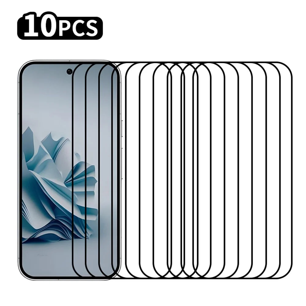 RURIHAI 10Pcs For Google Pixel 9 Pro Secondary Hardening Screen Protector Full Glue Adhesive - 1