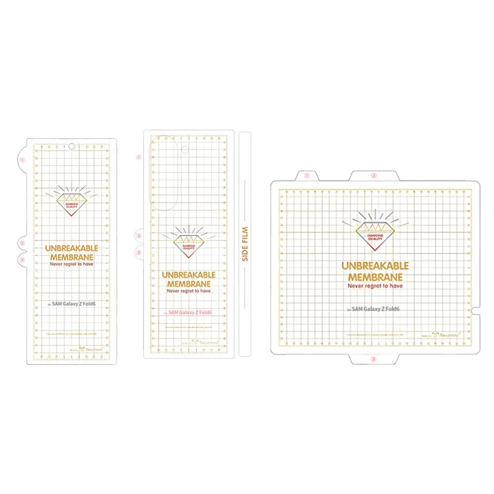 RURIHAI For Samsung Galaxy Z Fold6 5G Front Back Screen Protector Set 0.15mm PET Film - 5