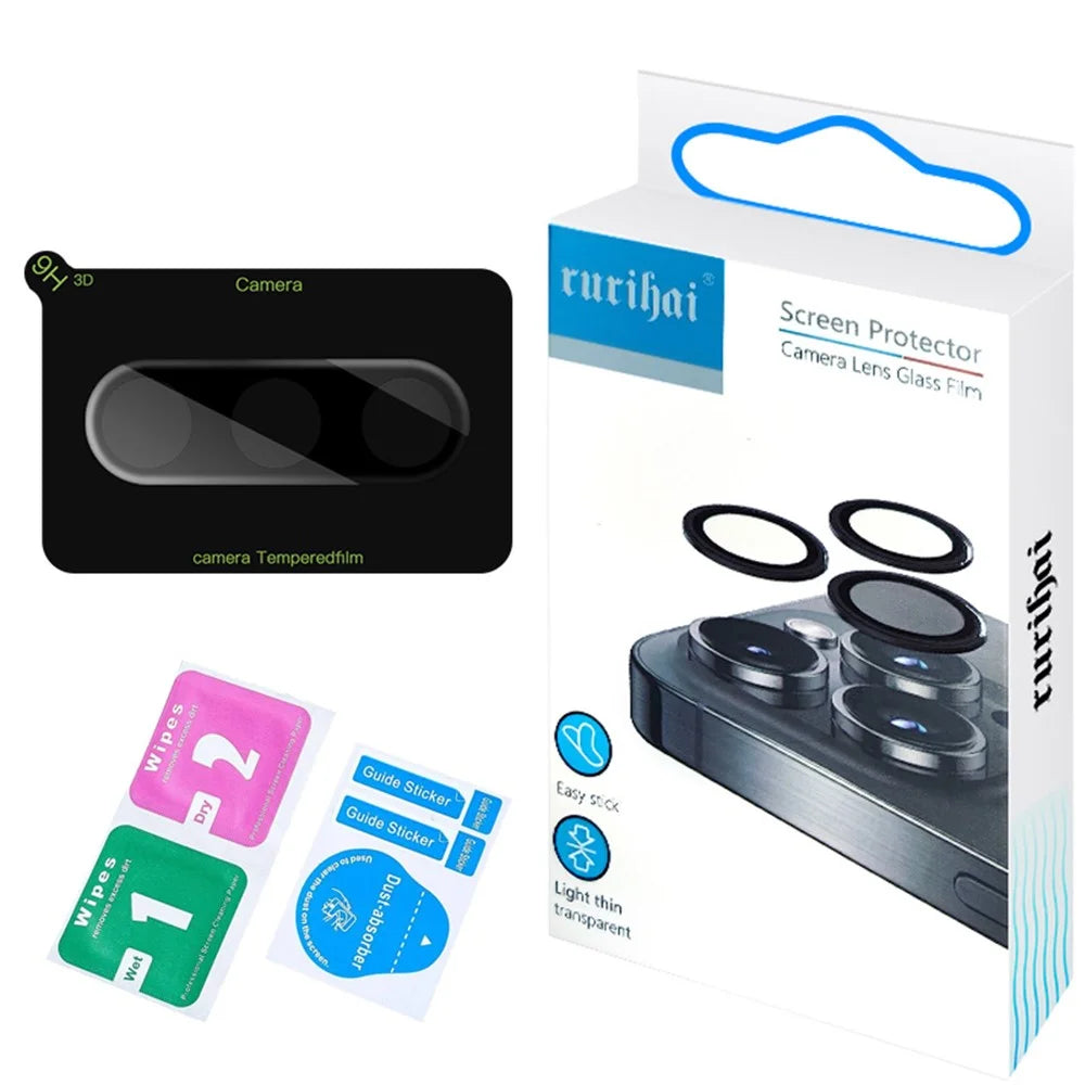 RURIHAI For Samsung Galaxy S24 FE Camera Lens Film 0.26mm High Aluminium-Silicon Glass - 5