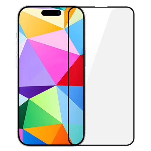 RURIHAI For iPhone 16 Pro Full Screen Protector Electroplated Fingerprint-Resistant Coating - 1