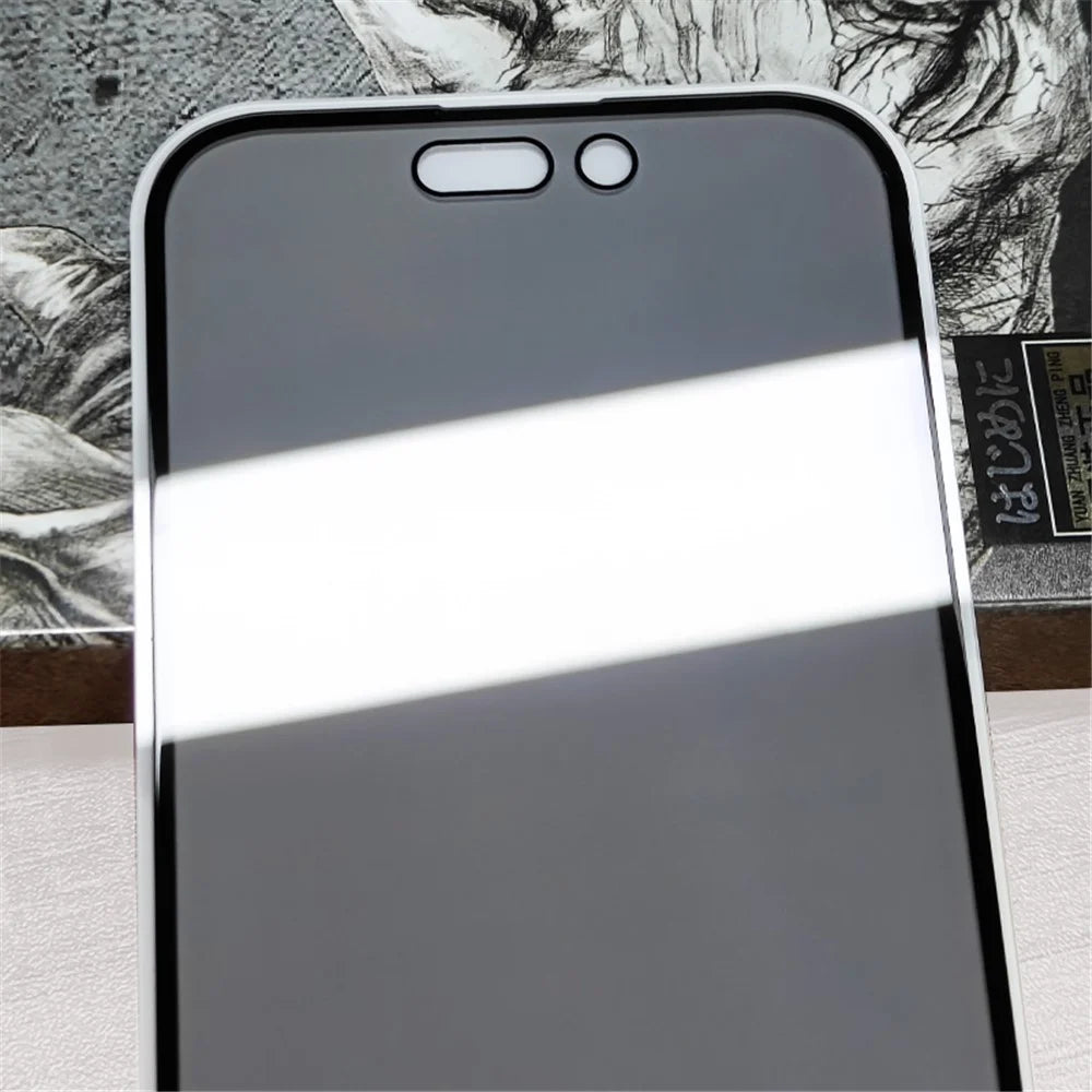 RURIHAI For iPhone 16 Plus Anti-Spy High Aluminum-Silicon Glass Full Screen Protector - 4