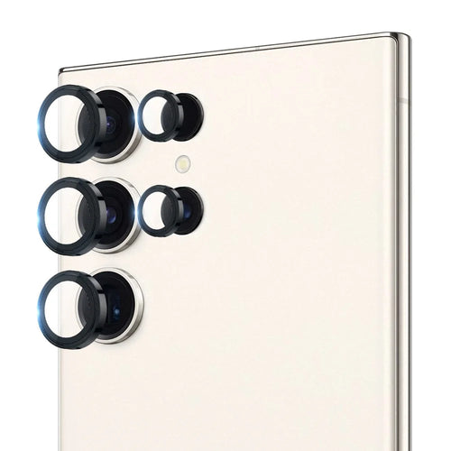 X-LEVEL AR Spotlight Series For Samsung Galaxy S23 Ultra Camera Lens Protector Set Individual HD Lens Film - Black - 1