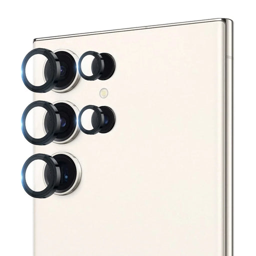 X-LEVEL AR Spotlight Series For Samsung Galaxy S23 Ultra Camera Lens Protector Set Individual HD Lens Film - Black - 1