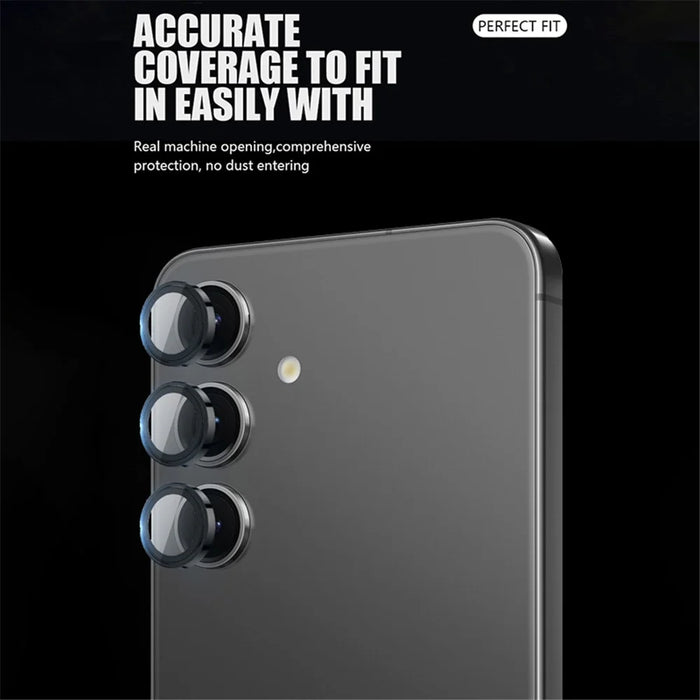 X-LEVEL AR Spotlight Series For Samsung Galaxy S23 / S23+ Camera Lens Protector Set Night Shooting Mode - Black - 3