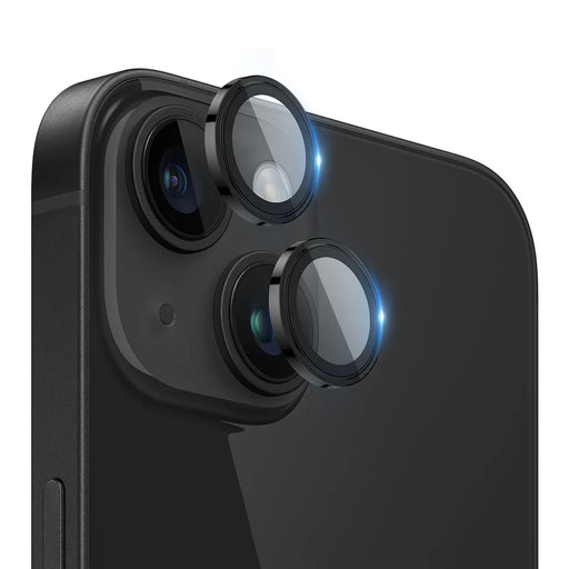 X-LEVEL AR Spotlight Series For iPhone 14 / 14 Plus Camera Lens Protector Set Night Shooting Mode - Black - 1