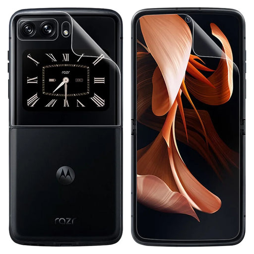 IMAK Hydrogel Film III For Motorola Razr 2022 5G 1 Set Phone Screen + Inside Screen Protector HD Clear Full Cover TPU Film - 1