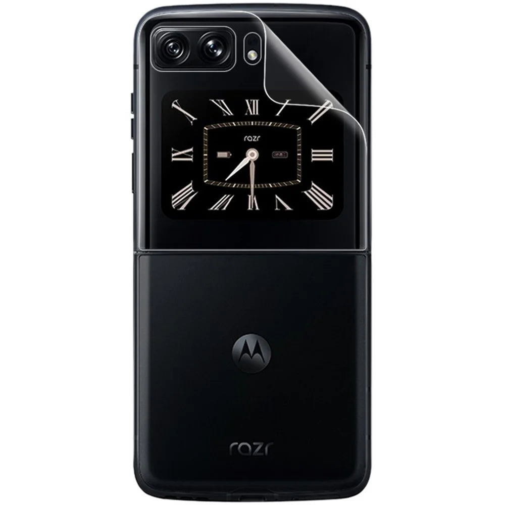 IMAK Hydrogel Film III For Motorola Razr 2022 5G 1 Set Phone Screen + Inside Screen Protector HD Clear Full Cover TPU Film - 4