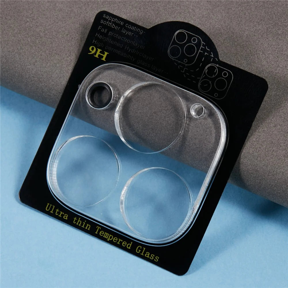 For iPhone 16 Pro Max / 16 Pro HD Clear Camera Lens Protector Tempered Glass Phone Clear Lens Film - 3