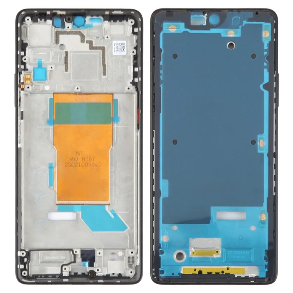 For Xiaomi Poco F5 5G / Redmi Note 12 Turbo Middle Plate Frame Repair Part (A-Side) (Without Logo) - Black - 1