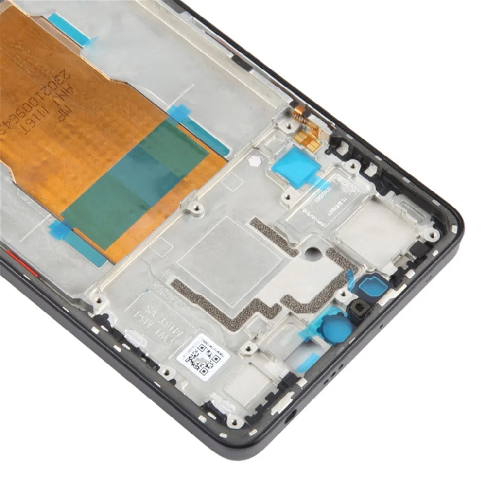 For Xiaomi Poco F5 5G / Redmi Note 12 Turbo Middle Plate Frame Repair Part (A-Side) (Without Logo) - Black - 4