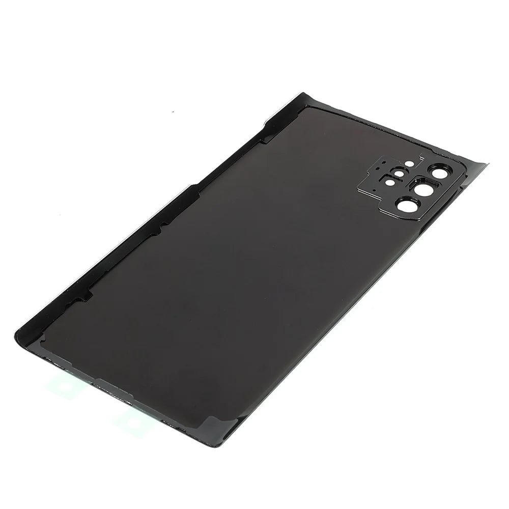 For Samsung Galaxy Note 10 Plus 4G N975 / Note 10 Plus 5G N976 Battery Housing with Adhesive Sticker+Camera Lens Cover - Black - 6